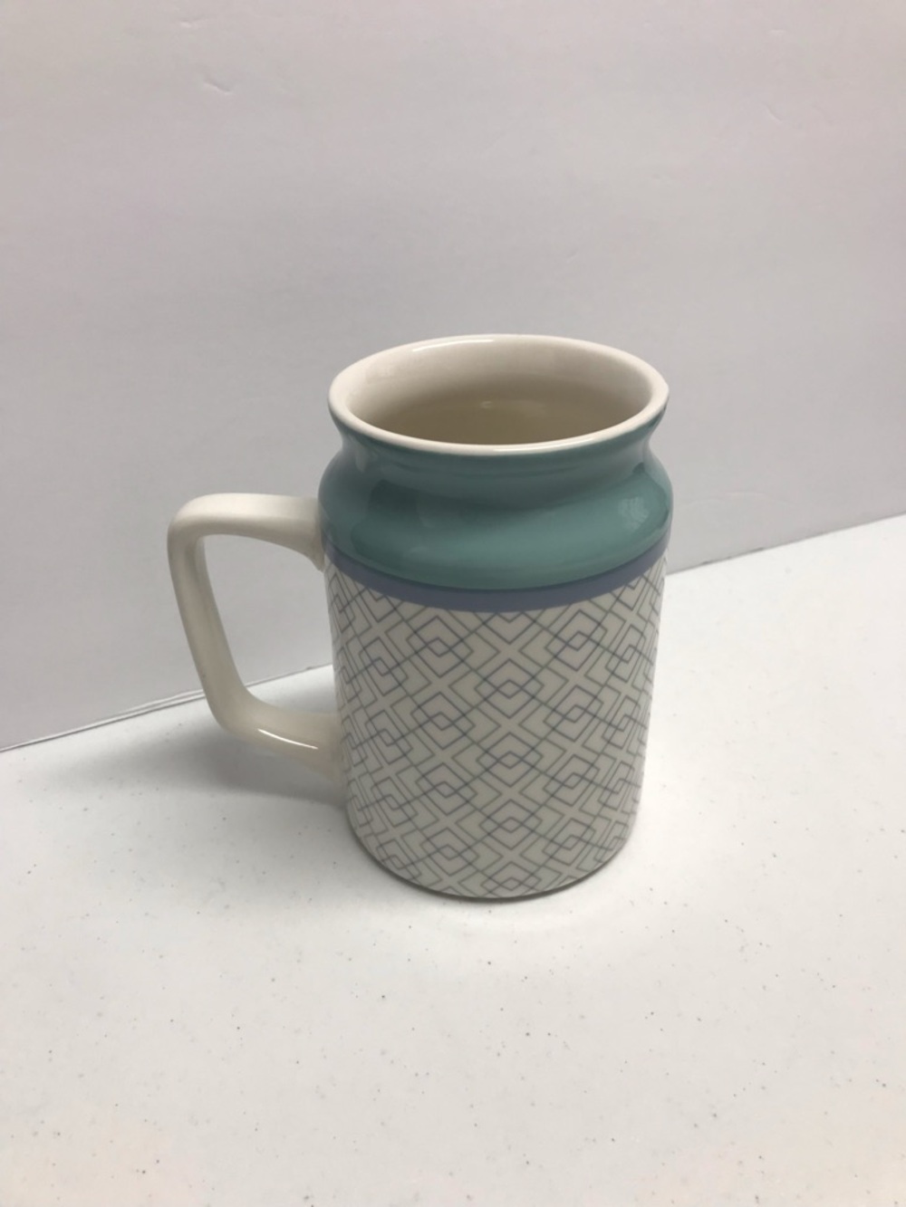 Geo-Pattern Ceramic Coffee Mug